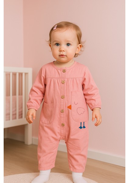 Patiksiz Kız Tulum 3-6/6-9/9-12/18-24 Ay