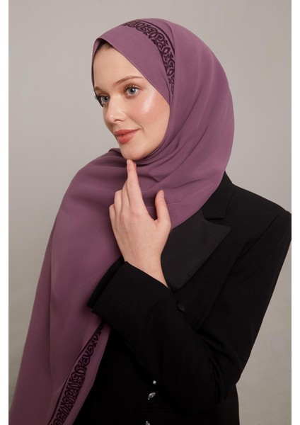 Mor Desenli Medine Ipeği Şal fiyatları