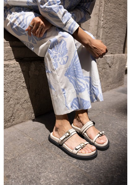 Eliott Kadın Bej Tokali Fusped Tabanli Terlık fırsatları