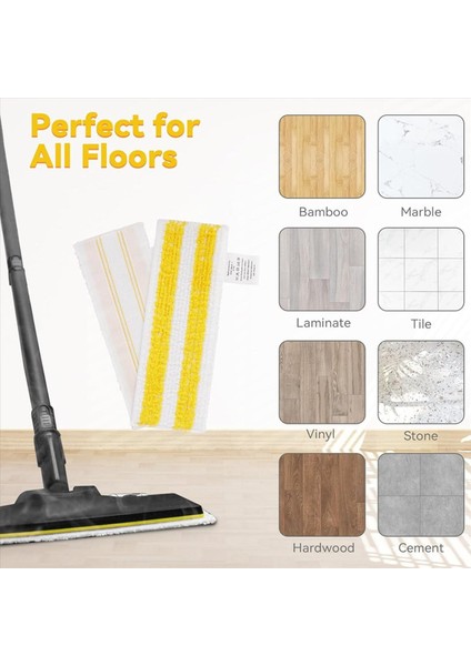 Easyfix Sc2 Sc3 Sc4 Sc5 El Süpürgesi Aksesuarları Için 2 Adet Buharlı Paspas Pedi Yıkanabilir Mikrofiber Bez (Yurt Dışından) fiyatları