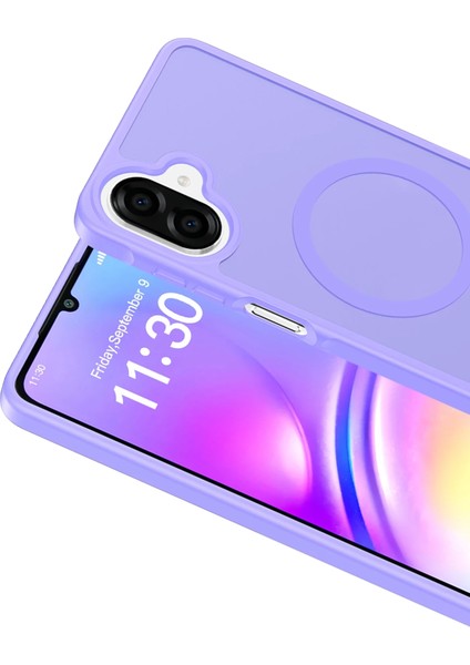 Lvsqvr Joko Samsung Galaxy A07 Jota Magsafe Kapak - Lila modelleri