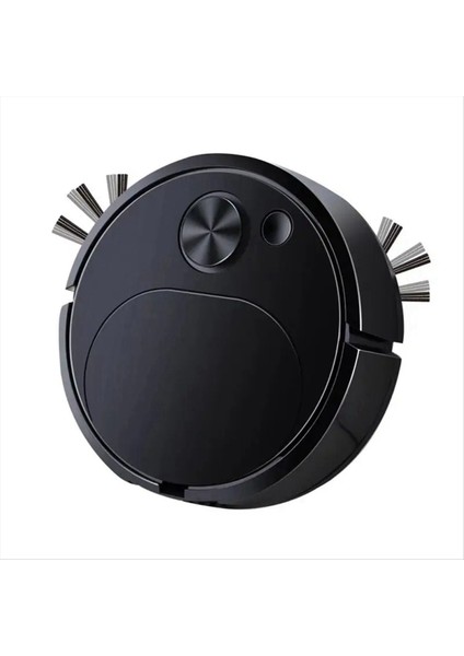 Otomatik Elektrikli Süpürgeler USB Şarjlı Mini Temizlik Makinesi Akıllı Süpürme Paspas Robotu Temizleyiciler, Siyah (Yurt Dışından)
