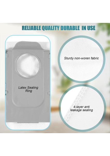 Q8 Max Max+ Q5 Pro Pro+ Yedek Aksesuarları Toz Torbası Parçaları Için 6 Adet (Yurt Dışından) modelleri