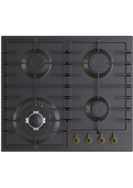 CR50060B Rustik Ankastre Ocak, Antrasit Renk, 60 cm Retro