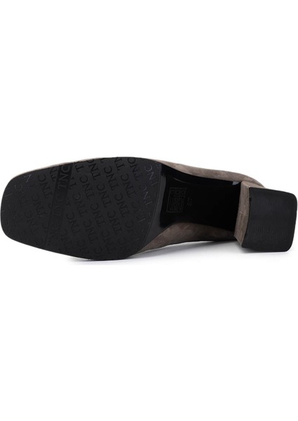 Kadın Hakiki Deri Vizon Süet Topuklu Ayakkabı 1129 101 Bn Ayk SK25-26 Vızon Suet fırsatları