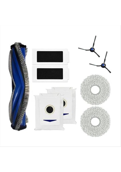 Debot T30 Pro Omni / Elektrikli Süpürge Yıkanabilir Ana Yan Fırça Filtre Toz Torbası Paspas Için Yedek Parçalar (Yurt Dışından)