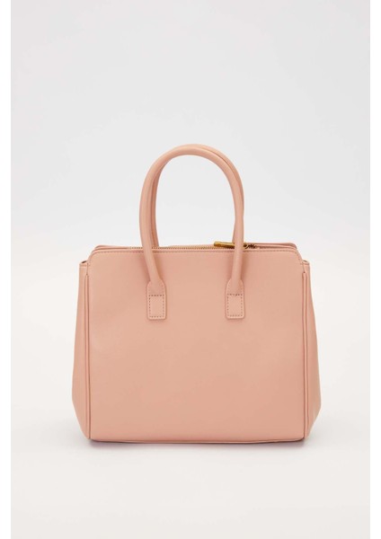 Pembe Deri Aksesuar Detaylı El Çantası fırsatları