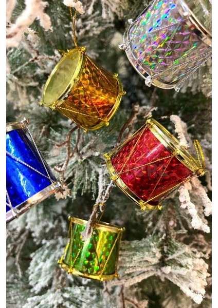 Yılbaşı Çam Ağacı Davul Süs , Yılbaşı Parti Süsü 9 Adet fiyatları