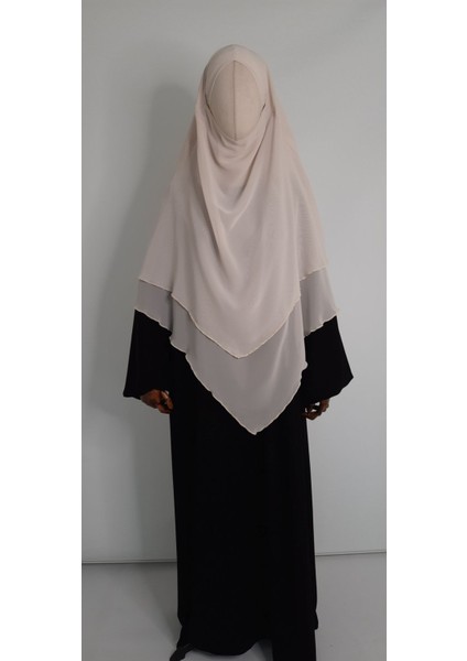 3 Katlı Multi Sifon Sufle Esarp ( Orta Boy ) Hijap Ten Rengi