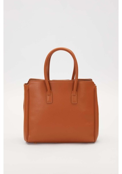 KOYU KAHVE Deri Aksesuar Detaylı El Çantası fırsatları