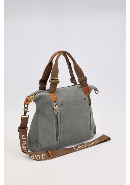 A.Mavi Çift Fermuarlı Kumaş Askılı El Çantası fiyatları