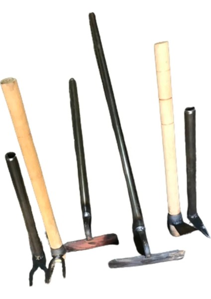 6'li Çelik Dövme El Çapası Ağaç Saplı 30-35-60-100CM