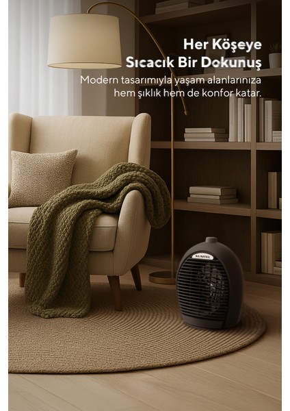 Fanlı Isıtıcı 2000 W LX-6331 Füme