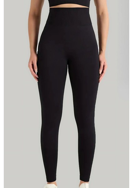 Dikişsiz Düz Tayt Kadın 4451