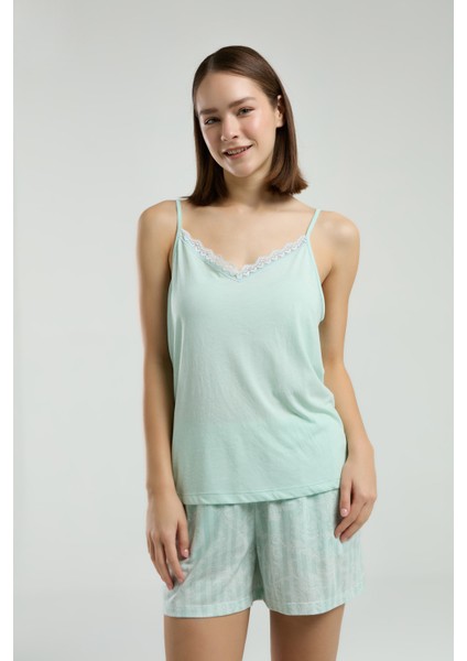 Kadın Ev Giyim Askılı & Şort & Sabahlık 3 Parça Kutulu Pijama Takımı L1.PC.004.102.K12 indirimleri