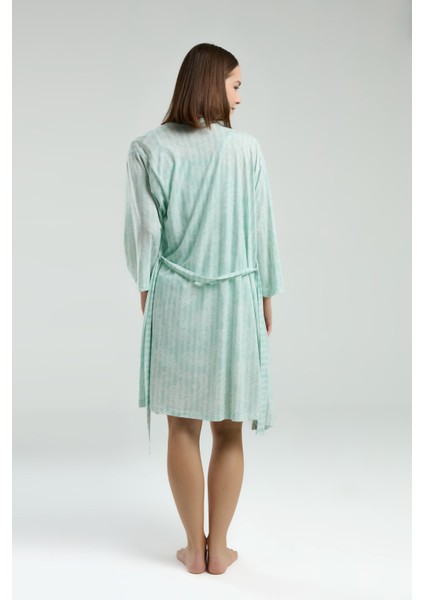 Kadın Ev Giyim Askılı & Şort & Sabahlık 3 Parça Kutulu Pijama Takımı L1.PC.004.102.K12