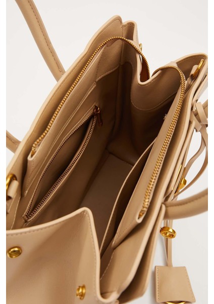 Vizon Deri Aksesuar Detaylı El Çantası modelleri