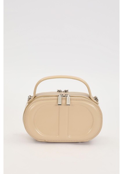 Vizon Çift Fermuarlı El Çantası