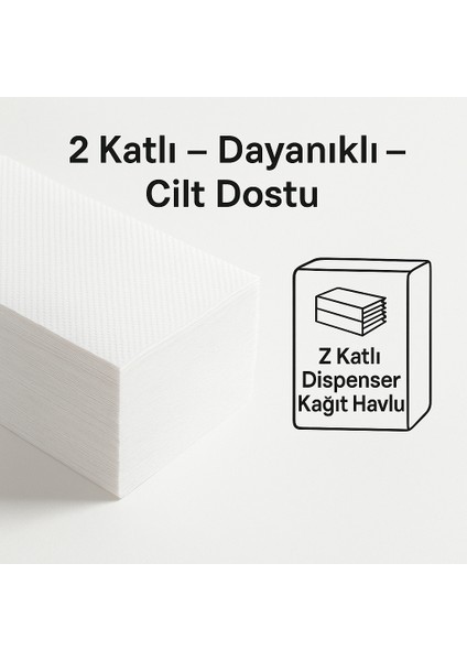 Z Katlama Dispenser Kağıt Havlu 2 Katlı 1 Koli 12 Paket x 120 Yaprak Tuvalet Kağıdı Havlu Kağıt indirimleri