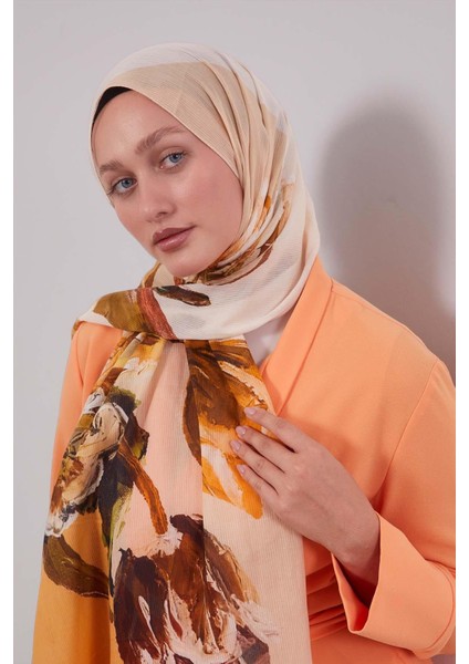 Hardal Lale Desen Pamuk Şal fiyatları