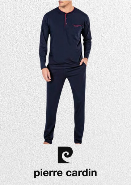 Erkek Bordo Penye 3'lü Robdöşambır & Uzun Kollu Pijama Takımı (2 Adet Çorap Hediyeli) modelleri