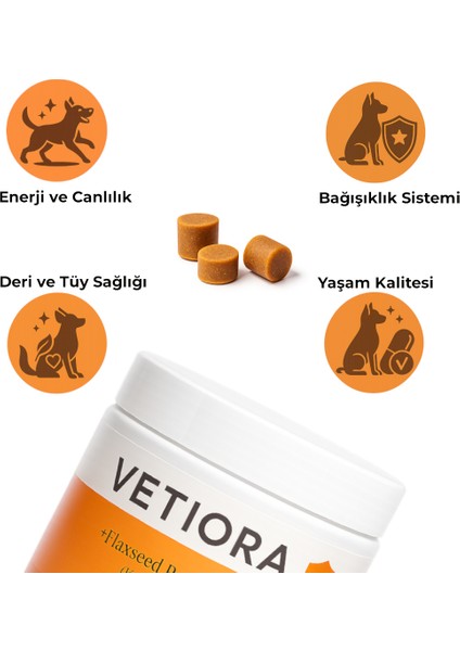 Köpekler İçin Multivitamin Güçlü Bağışıklık ve Sağlıklı Tüyler İçin Ödül Formunda, 60 Adet, 150 Gr fırsatları