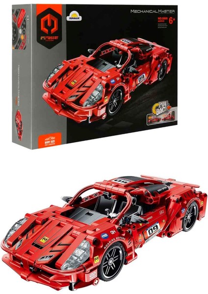 Çek Bırak Kırmızı Süper Araba 437 Parça – Mekanik Yapı Seti, Açılır Kapılı, Koleksiyonluk Model Araba fiyatları