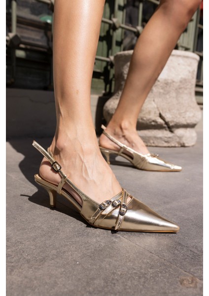 Josh Kadin Bej Rugan 3 Tokali Alçak Topuklu Ayakkabi