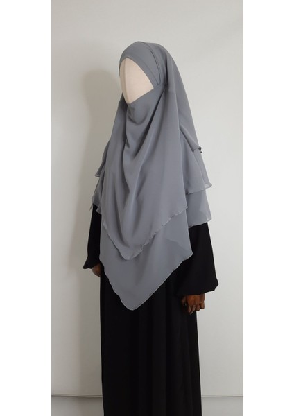 3 Katlı Multi Sifon Sufle Esarp ( Orta Boy ) Hijap Gri fiyatları