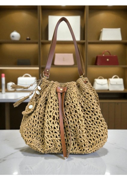 Hasır Çanta Büyük Boy - Model 202504