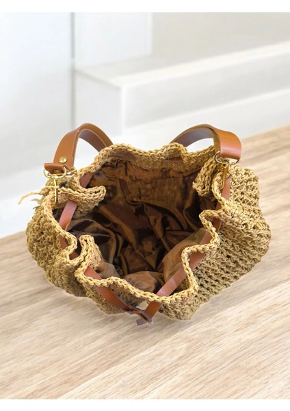 Hasır Çanta Büyük Boy - Model 202504 indirimleri