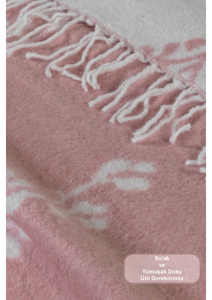 Nadia Battaniye Çift Kişilik Pamuklu (200X220 Cm) Pudra fırsatları