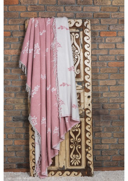 Nadia Battaniye Çift Kişilik Pamuklu (200X220 Cm) Pudra indirimleri