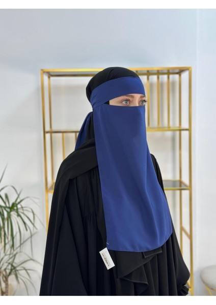 Tek Katlı Pece Medine Ipegi Indigo Renk