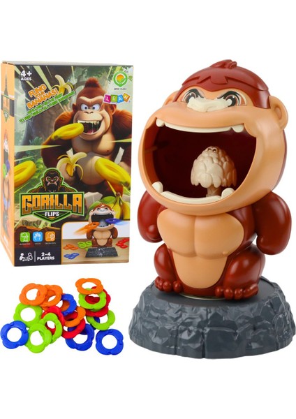 Goril Şeklinde Hedef Atma Oyunu Halka Geçirme Oyuncağı