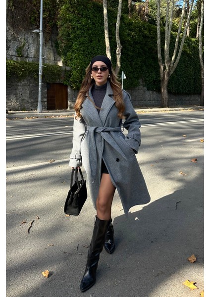 Gri Kaşe Kaban - 6047