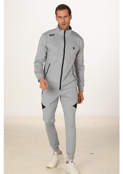 Şardonlu Dalgıç Erkek Eşofman Takımı Gri 5255-G modelleri