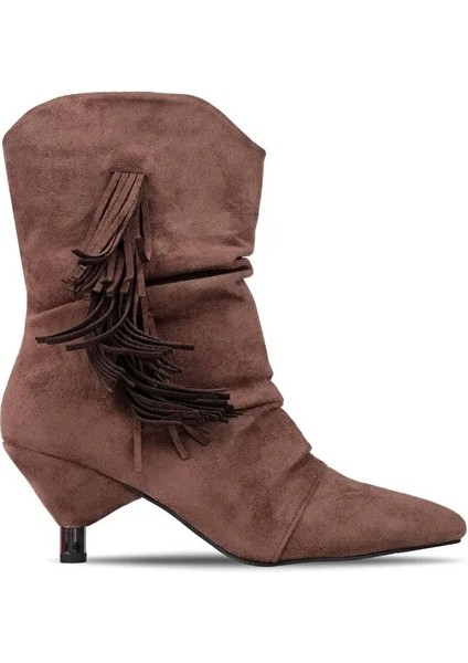 Agnes Kenar Püskül Detaylı Günlük Kadın Bot Kahve fiyatları