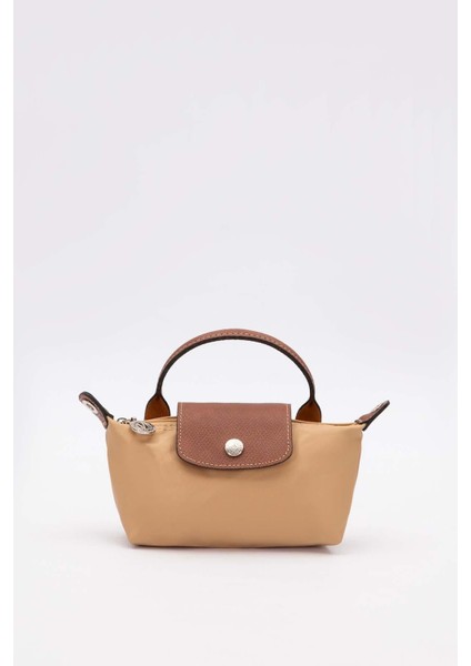 Gold Mini Boy Deri Kapak Detaylı El Çantası