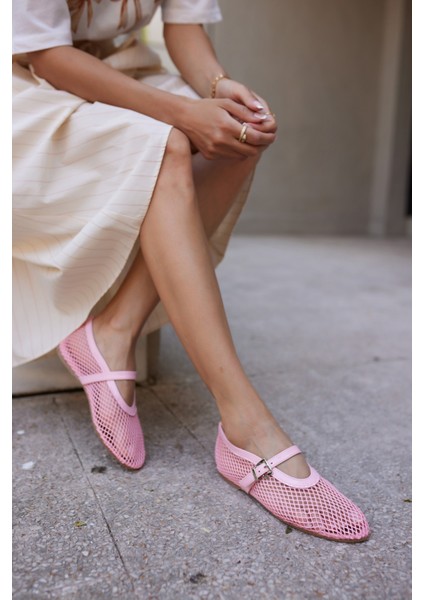 Alaya Kadın Kahverengi File Detay Babet modelleri