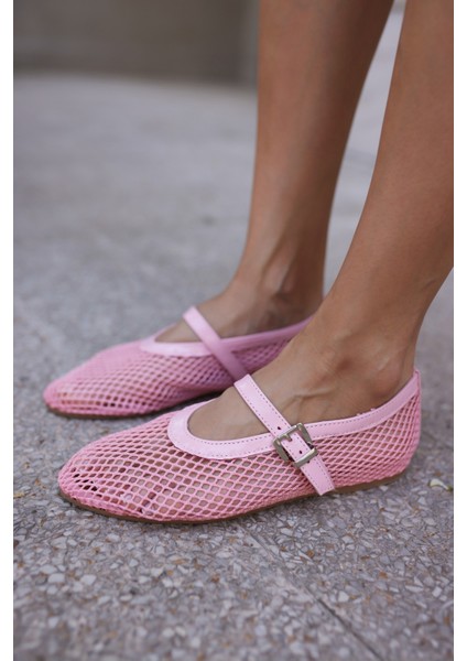 Alaya Kadın Kahverengi File Detay Babet