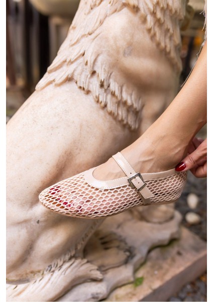 Alaya Kadın Kahverengi File Detay Babet fiyatları