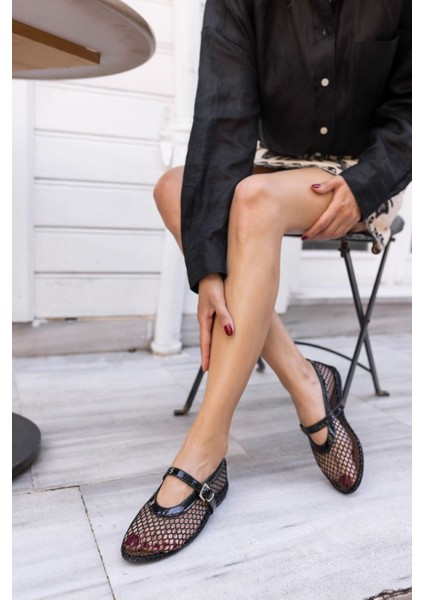 Alaya Kadın Kahverengi File Detay Babet fırsatları