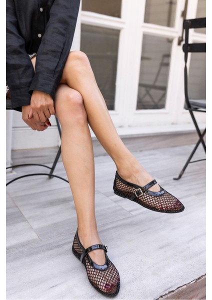 Alaya Kadın Kahverengi File Detay Babet indirimleri