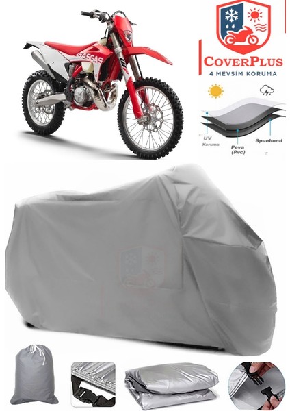 Gas Gas Ec 250 Motor Brandası Gri Motorsiket Brandası Motor Örtüsü Çadır Su Geçirmez Motosiklet Kılıfı Motor Brandası