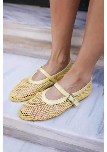 Alaya Kadın Kahverengi File Detay Babet