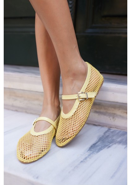 Alaya Kadın Kahverengi File Detay Babet