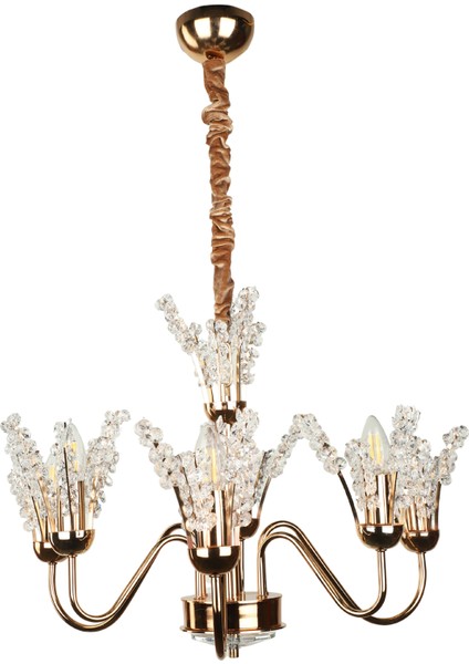 Leroy 6.lı Avize Gold Kaplama fiyatları