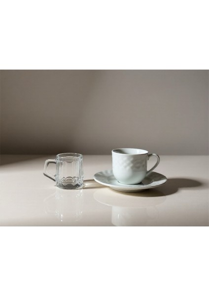 Mini Kahve Yanı-Shot Bardağı 6 Adet fiyatları