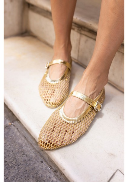 Alaya Kadın Kahverengi File Detay Babet indirimleri